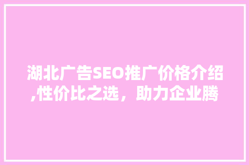 湖北广告SEO推广价格介绍,性价比之选，助力企业腾飞
