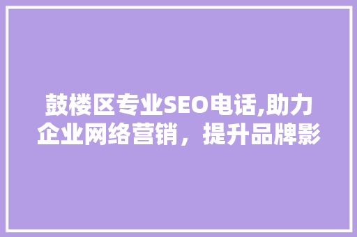 鼓楼区专业SEO电话,助力企业网络营销，提升品牌影响力