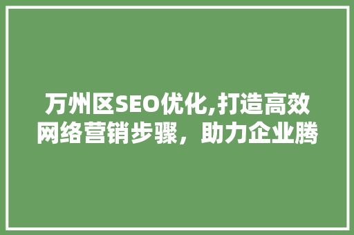 万州区SEO优化,打造高效网络营销步骤，助力企业腾飞