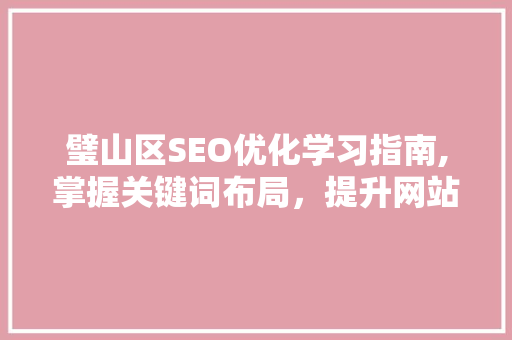 璧山区SEO优化学习指南,掌握关键词布局，提升网站排名