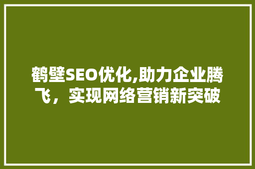 鹤壁SEO优化,助力企业腾飞，实现网络营销新突破