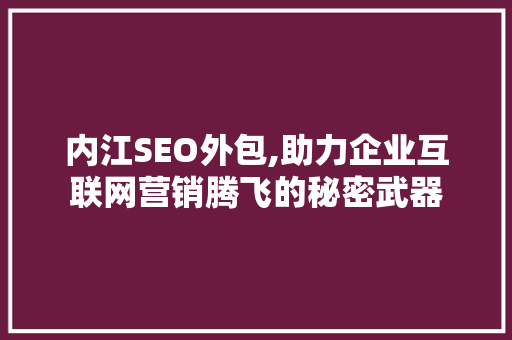 内江SEO外包,助力企业互联网营销腾飞的秘密武器