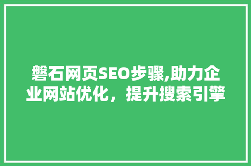 磐石网页SEO步骤,助力企业网站优化，提升搜索引擎排名