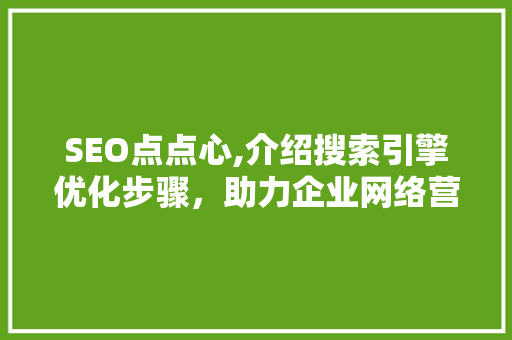 SEO点点心,介绍搜索引擎优化步骤，助力企业网络营销