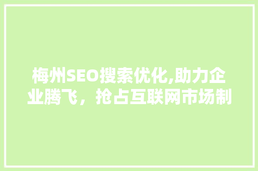 梅州SEO搜索优化,助力企业腾飞，抢占互联网市场制高点