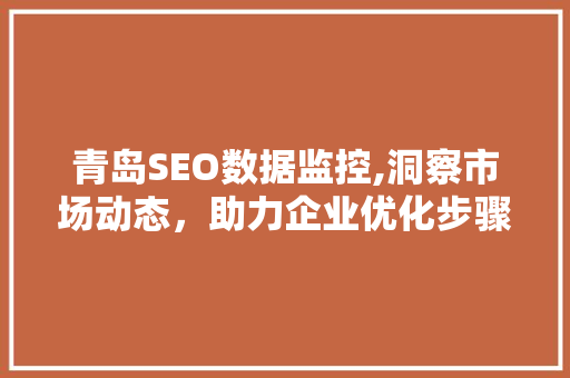 青岛SEO数据监控,洞察市场动态，助力企业优化步骤  第1张