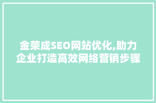 金荣成SEO网站优化,助力企业打造高效网络营销步骤  第1张