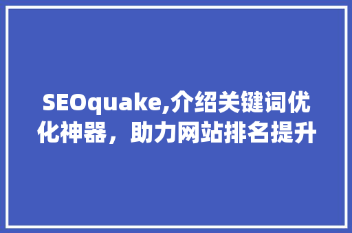 SEOquake,介绍关键词优化神器，助力网站排名提升