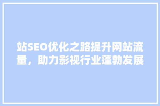 站SEO优化之路提升网站流量，助力影视行业蓬勃发展