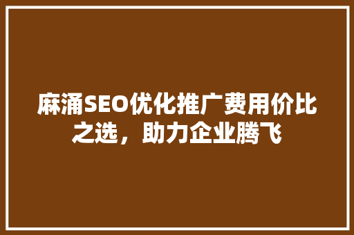 麻涌SEO优化推广费用价比之选，助力企业腾飞