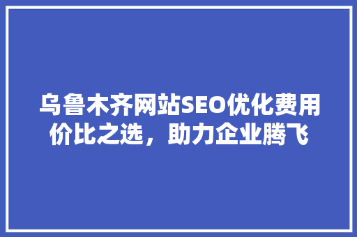 乌鲁木齐网站SEO优化费用价比之选，助力企业腾飞