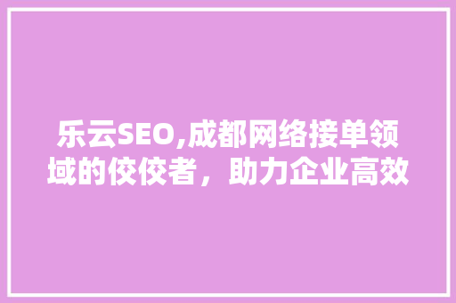 乐云SEO,成都网络接单领域的佼佼者，助力企业高效提升网络影响力