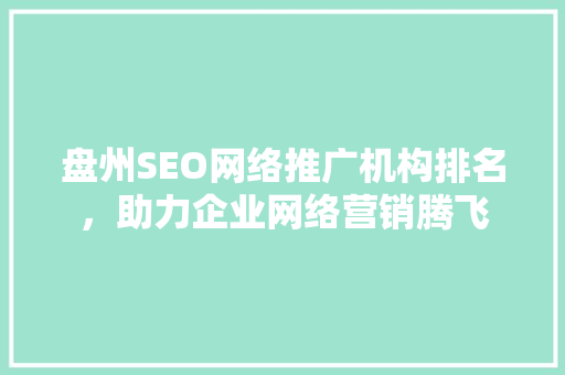 盘州SEO网络推广机构排名，助力企业网络营销腾飞