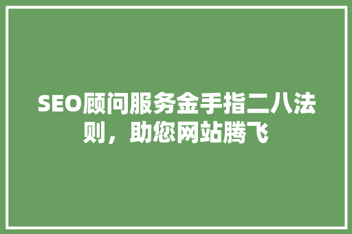 SEO顾问服务金手指二八法则，助您网站腾飞