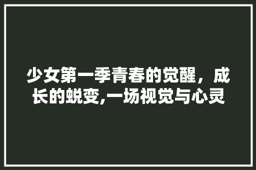 少女第一季青春的觉醒，成长的蜕变,一场视觉与心灵的盛宴