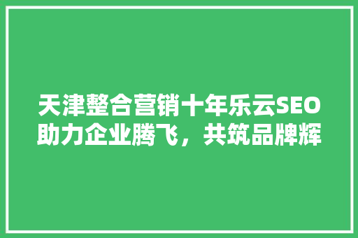 天津整合营销十年乐云SEO助力企业腾飞，共筑品牌辉煌