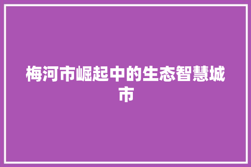 梅河市崛起中的生态智慧城市