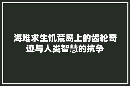 海难求生饥荒岛上的齿轮奇迹与人类智慧的抗争